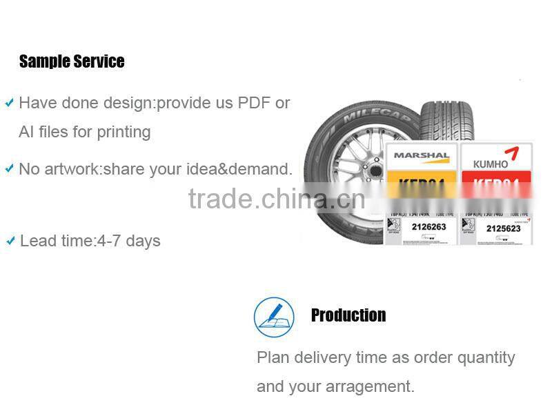 Custom Cheaped Chocolate Rim Tds Sticker In Labels Printing