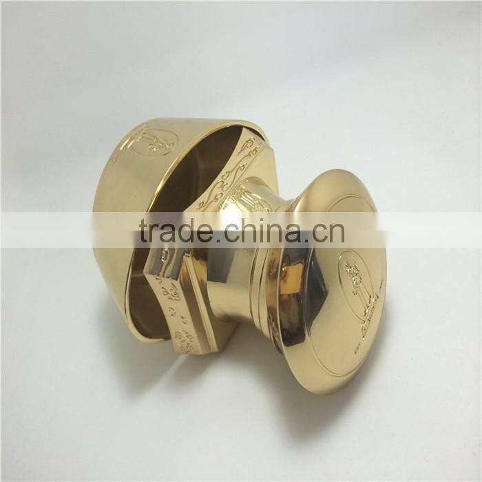 Oem factory die casting metal zinc alloy wine cap gold plating , gold plated decorative metal cap
