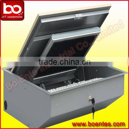 Student Tabletop LCD Monitor Screen Manual Flip Up Box/Hydraulic Pop Up Tuner