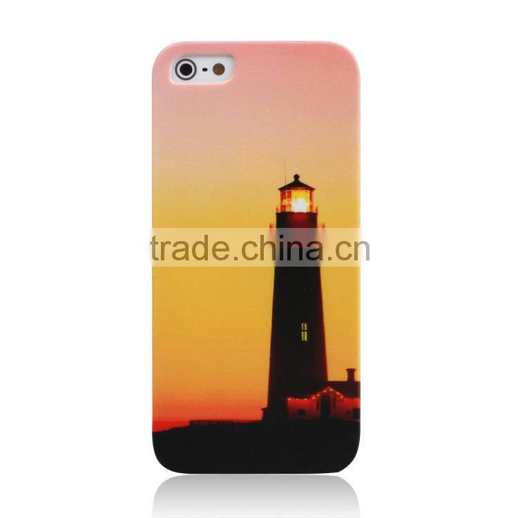 Natural scenery art painting plastic phone case for iphone 6 plus case custom .