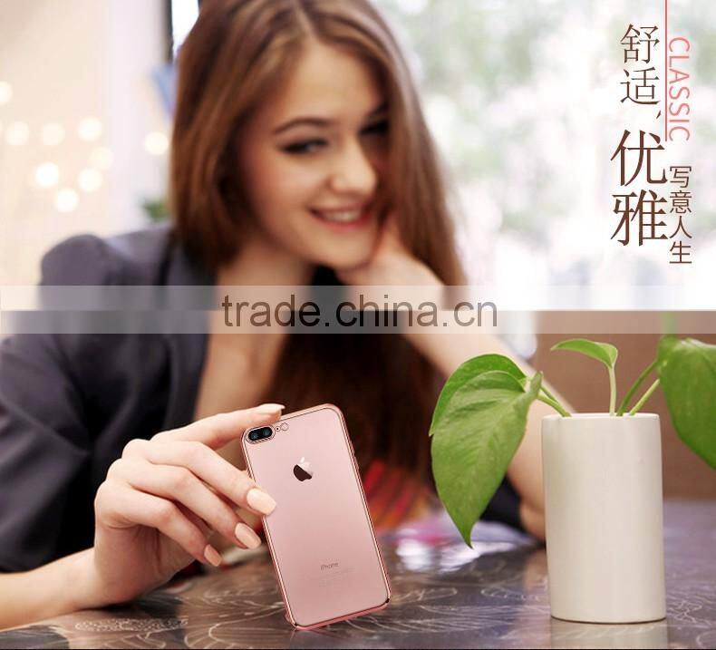 Hot sale for iPhone 7 plus electroplating tpu phone case mobile phone cover case