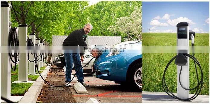 IEC 62196-2 type 2 male to female plug for ev car