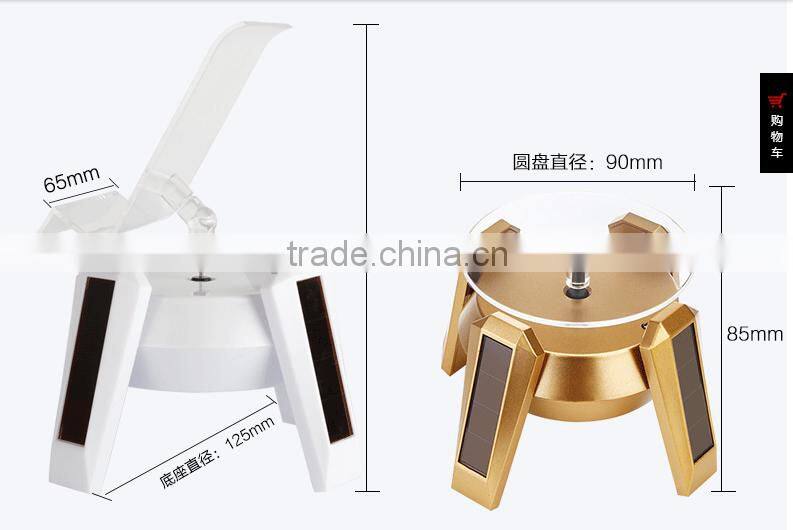 Fancy New Design Solar Power Autorotation Acrylic Phone Display Rack