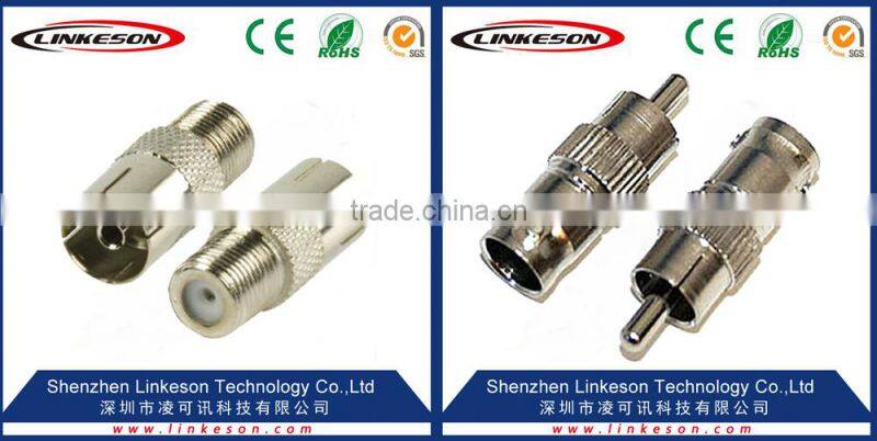 RCA male to BNC female plug CCTV Camera Video