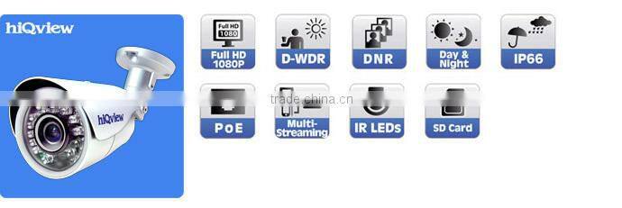 HIQ-6392 Full HD IR-20 Weatherproof IR IP Camera