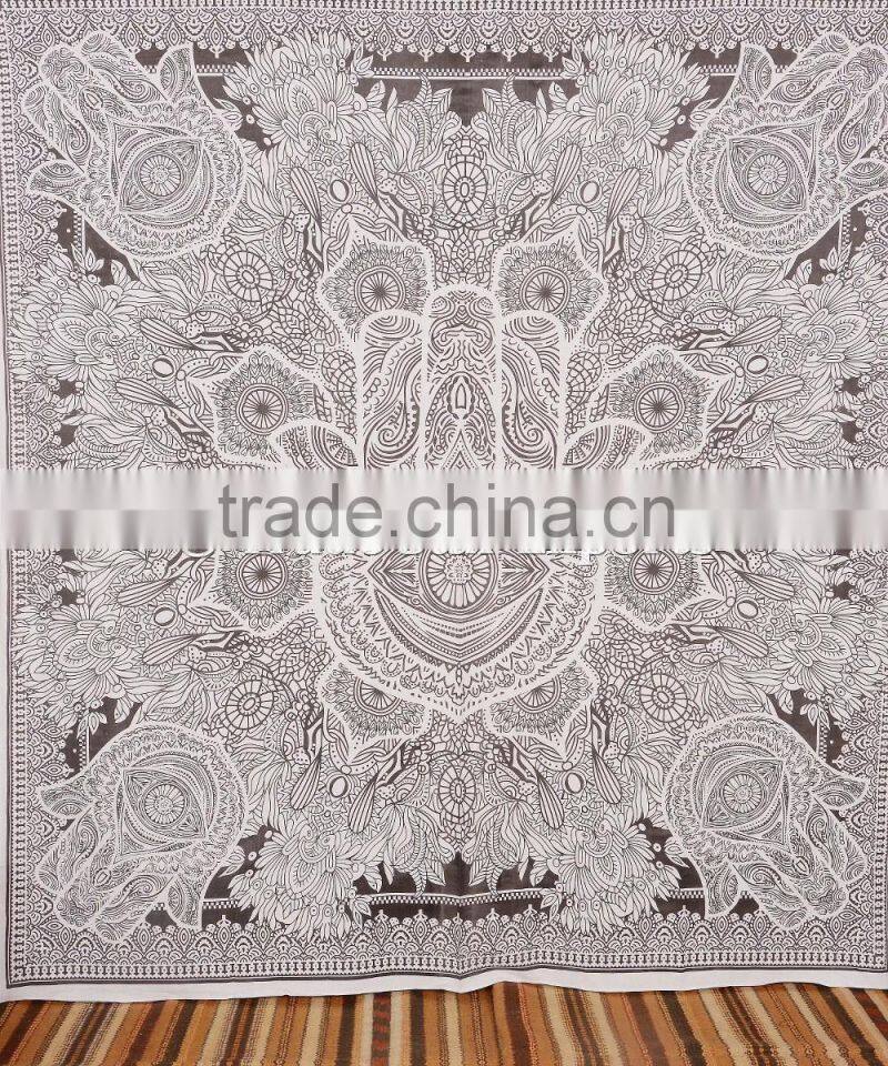 Hamsa Hand Tapestry Hand of Fatma Islamic Wall Art Wholesale Printed Indian Tapestries Hippie Throw