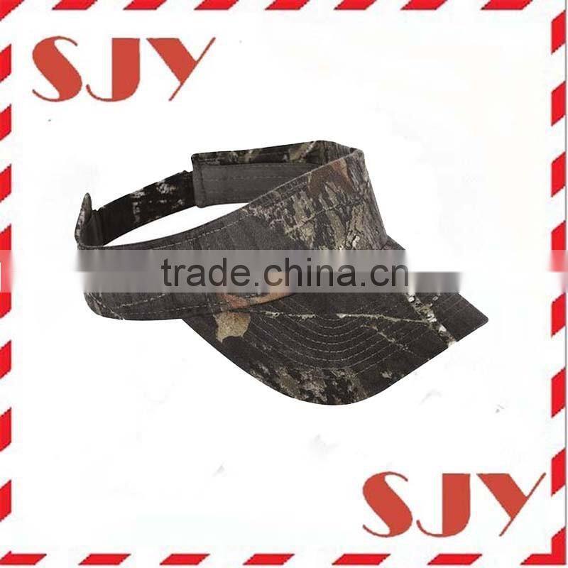 Cotton Twill Adjustable Camo Mlitary Sun Visor Caps