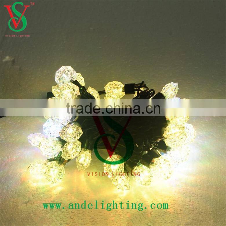 New LED Holiday blue Crystal String Light waterproof outdoor lighting