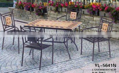 metal square mosaic garden furniture