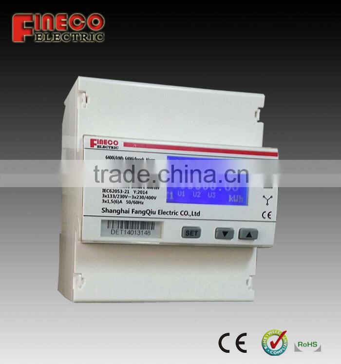 EM537 solar wattmeter smart power meter with rs485 communication three phase digits electronic energy meter 380v/400v