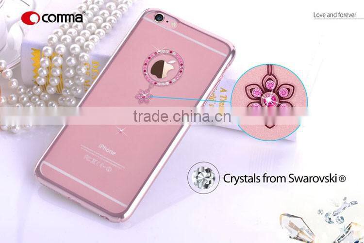 Comma New Electroplate Crystal Jewelry Series Phone Case for iPhone 6/6S Plus 5.5"