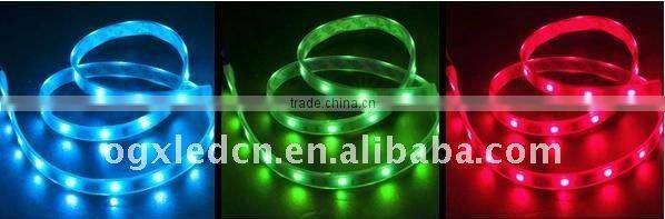 smd 5050 RGB 30leds/m 5m/reel DC12V silicon tube waterproof IP67 led strip