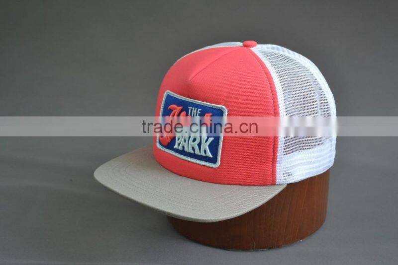 mesh cap snap back flat hat