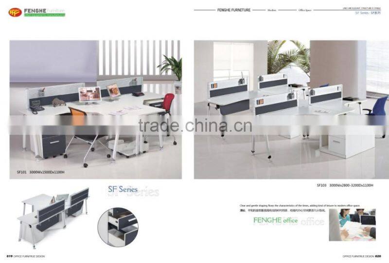 China office furniture office wooden table call center workstations