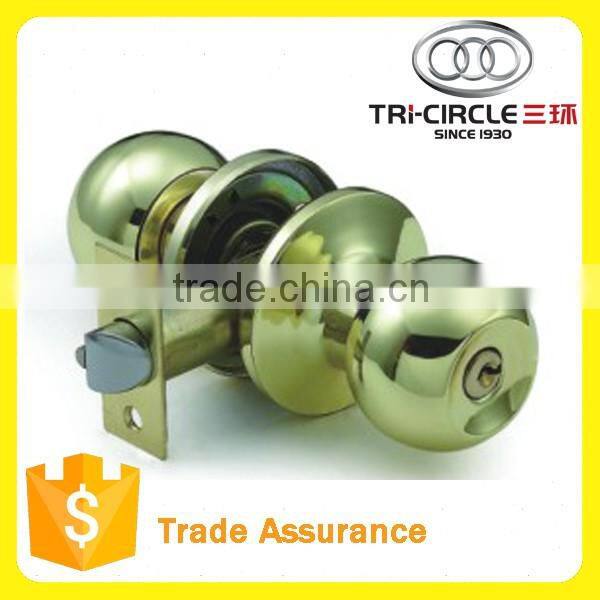 Tri-Circle Three Lever Tubular Knob office Lock For entrance Kwikset schlage 3871AB