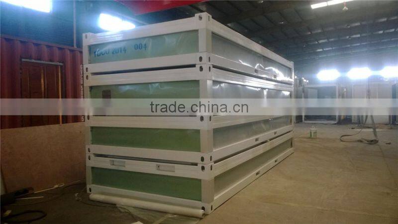 Movable foldable prefabricated container house flat