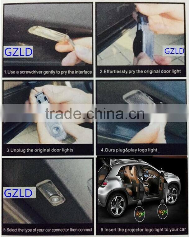 DC 12V Welcome Logo Ghost Shadow Auto Lamp LED Car Door Courtesy Laser Projector Light