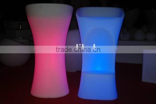 modern garden and outdoor bar counter with illuminated LED High Chair