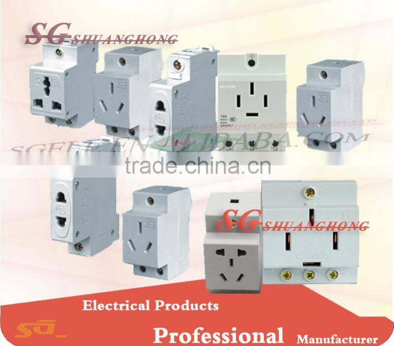 AC30 Din rail modular socket 2pin socket