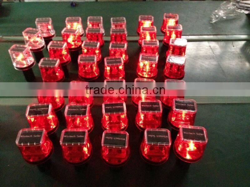 Solar-powered blinker traffic signal light /Flare solar-powered warning light