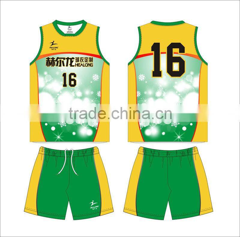 sports volleyball jersey,snowflake printed volleyball jersey