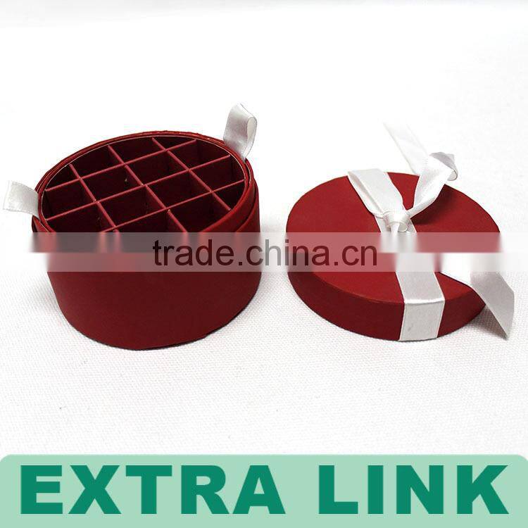 paper red tube for gift box packaging with custom printed