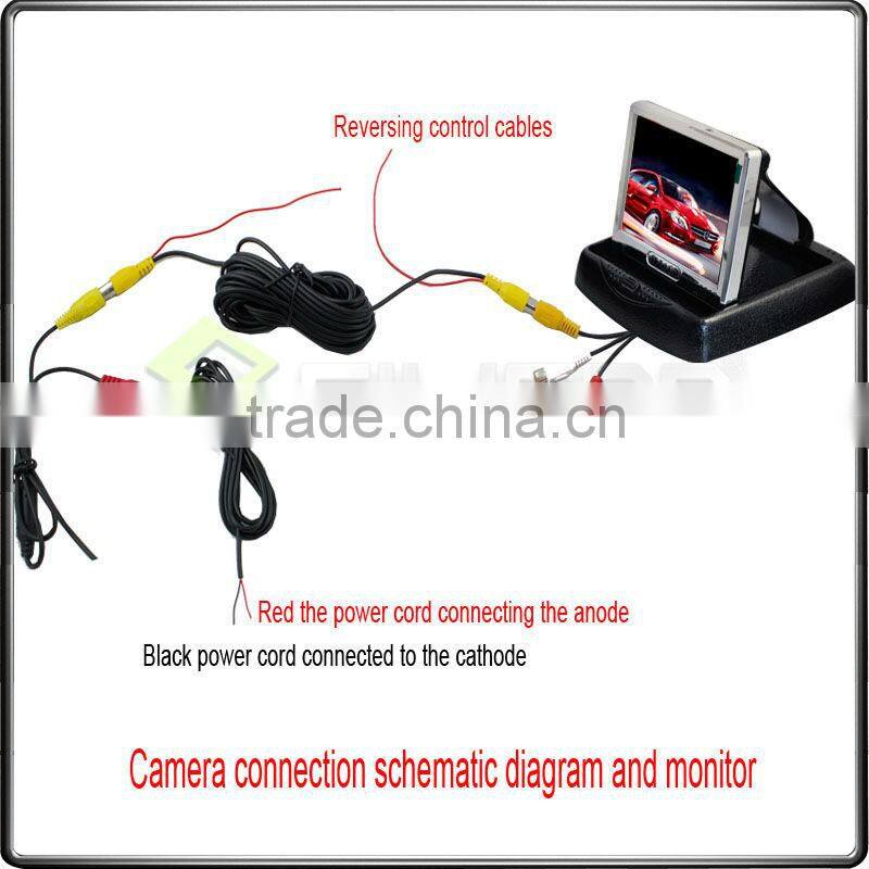 3.5 inch TFT LCD folding rearview car monitor