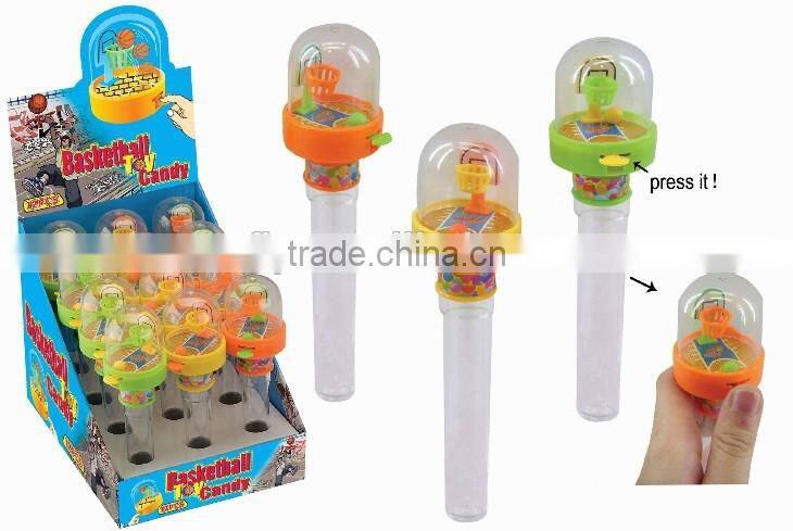 Mint flavours sweet hard candy press with plastic toy