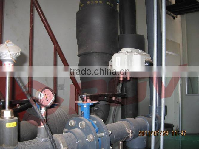 Wafer type plastic upvc 24v on off electric pipe butterfly valve