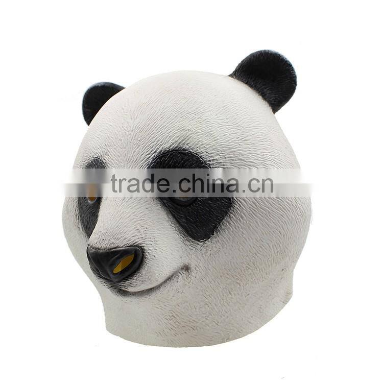 party Cosplay Eco-Friendly Natural Latex Animal Panda head Mask