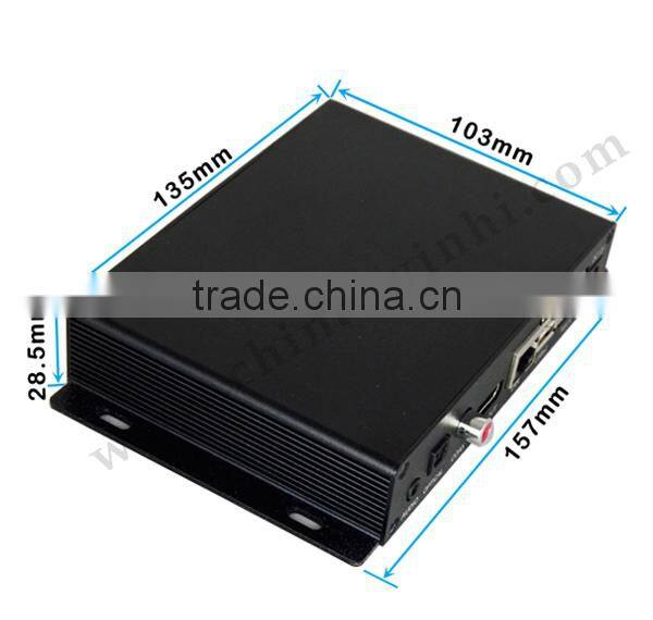 3840 x 2160P 4K Player coaxial RS232 Control Android Box mp3 player with optical output video Streaming device