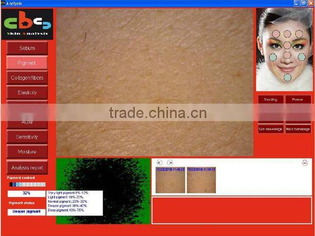 professional made in Taiwan smart skin diagnosis system desktop face analyzer