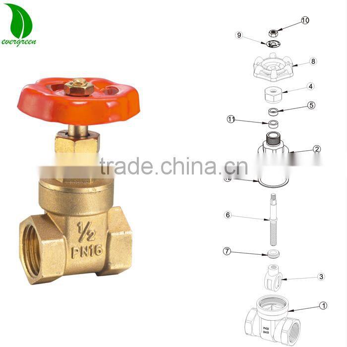 1/2"-2" forged brass gate valve