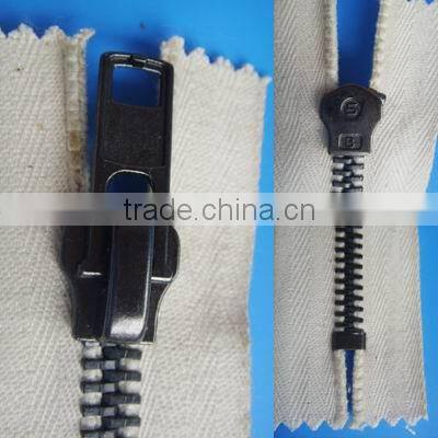 No.5 anti brass zipper close end with cotton tape