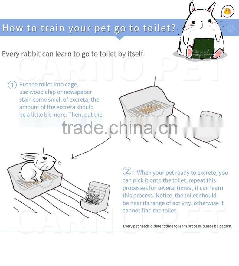 Superior plastic pet potty toilet for rabbit hamster