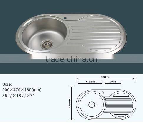single bowl single tray stainless steel kitchen sink for laundry