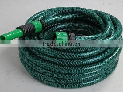 PVC water hose used in garden