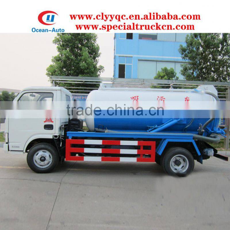 jet vacuum truck, Dongfeng brand 4cbm sewage suction truck