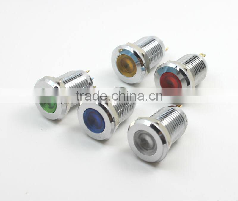 12mm metal 220 240v led indicator lamp GQ12A-D