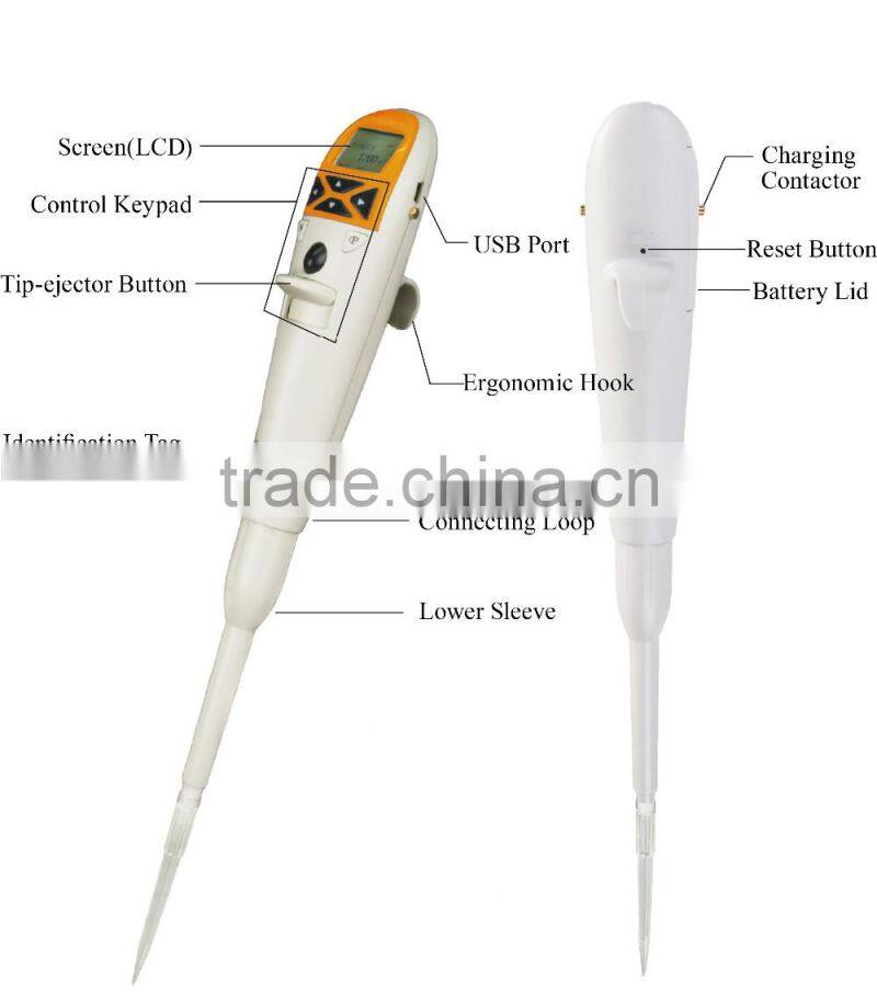 Micro laboratory adjustable pipettor