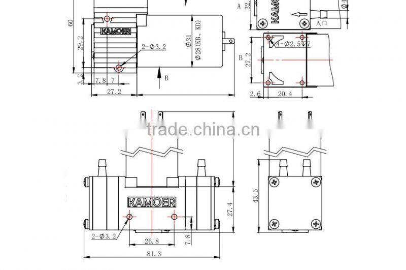 Kamoer DC 24V L Micro Water diaphragm Pump