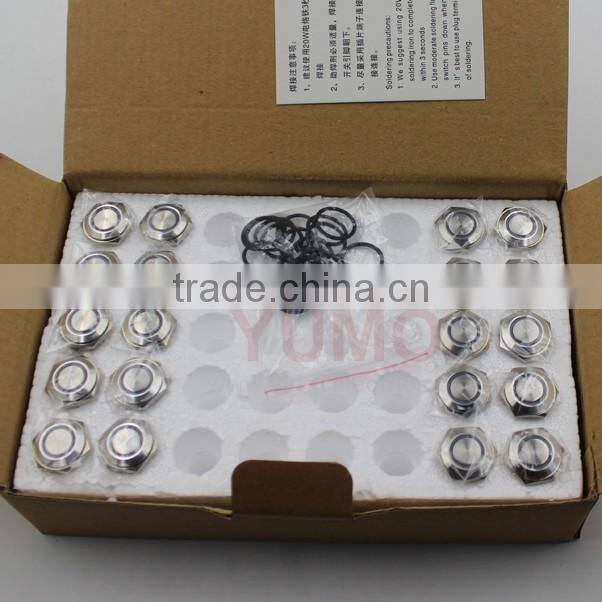 LA16JSF-11E-IP67-S B 12V medical treatment elevator equipment micro switch waterproof Metal push button