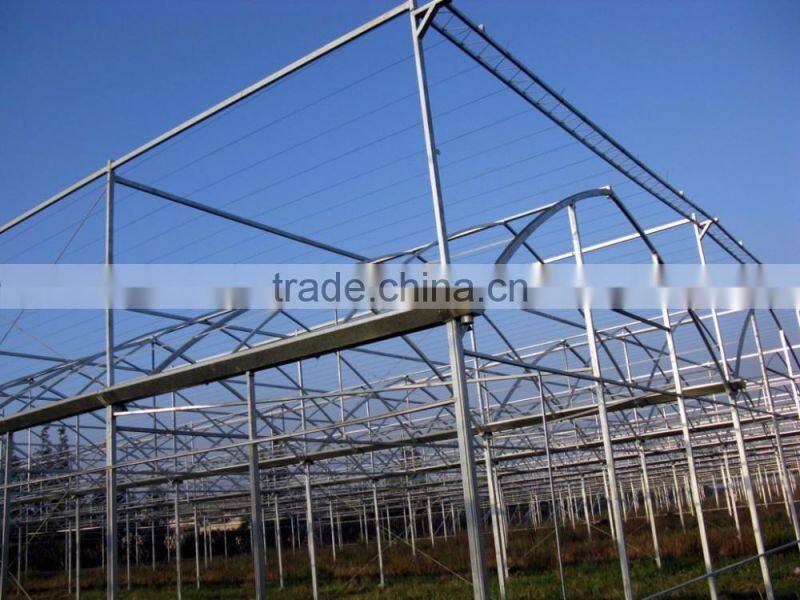 Hot dip galvanized steel structure in greenhouse