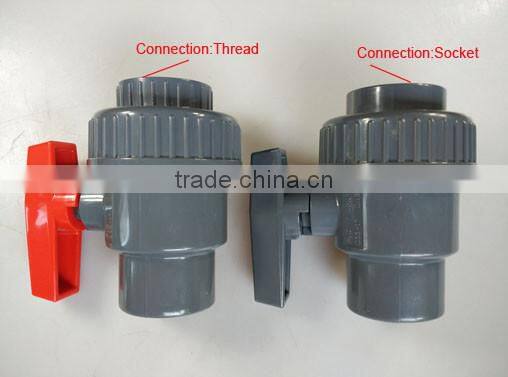 2 inch farm irrigation plastic true single union ball valve