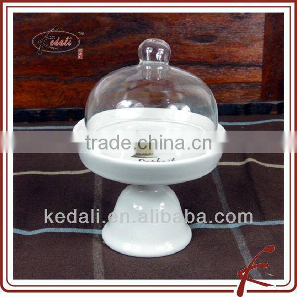 10" ceramic food plate with decal decoration