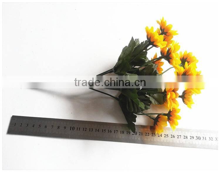 High quality bouquet sunflower artificial silk sunflowers for home table decor