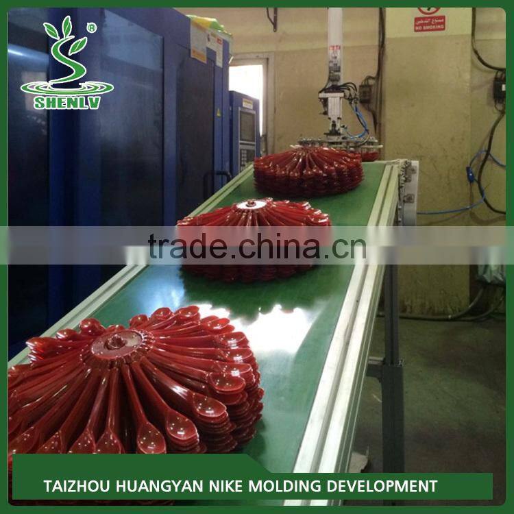 High Quality Disposable knives, forks, spoons plastic mold making, spoon mould shipping from china