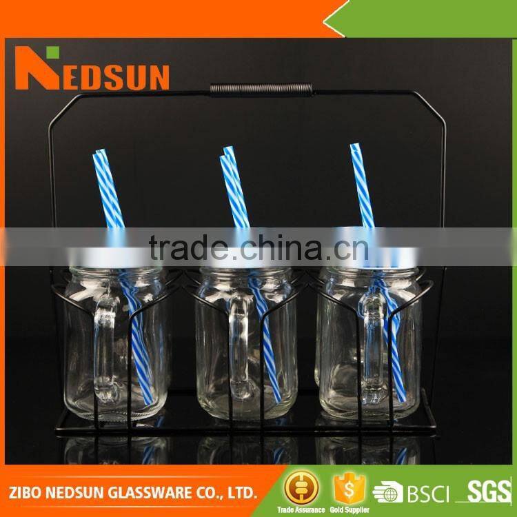 Hot sale product 16oz Promotional cheap glass juice jar from alibaba trusted suppliers