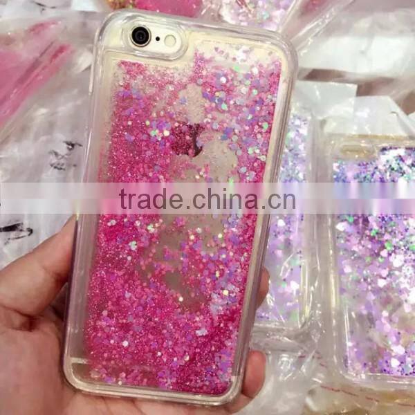 TPU quicksand phone shell colorful back covers protective cheap phone case for iPhone 6 6 Plus