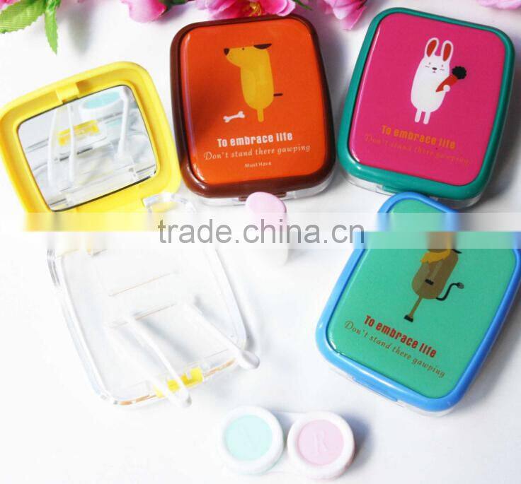 Supply fashion cute Cartoon Animal Contact lens box
